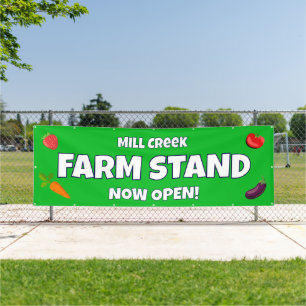 Custom Farm Stand Banner