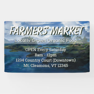 Custom Farmers Market Landscape Banner