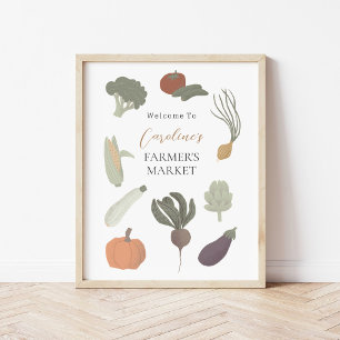 Custom Farmer's Market Party Poster