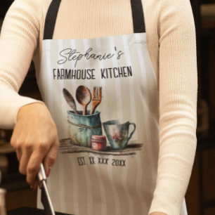 Custom Farmhouse Kitchen All-Over Print Apron