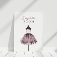 Custom Fashion Illustration, Dress on Mannequin