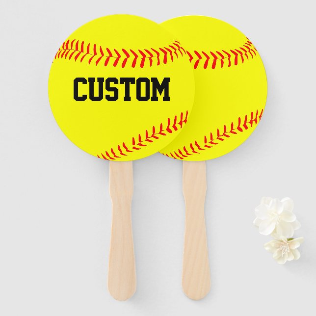 Custom Fastpitch Softball Fans for Fans! (Front and Back)