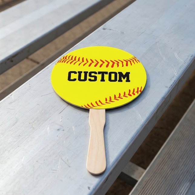 Custom Fastpitch Softball Fans for Fans! (Personalized softball hand fans for fastpitch softball fans, parents, parties, etc.)