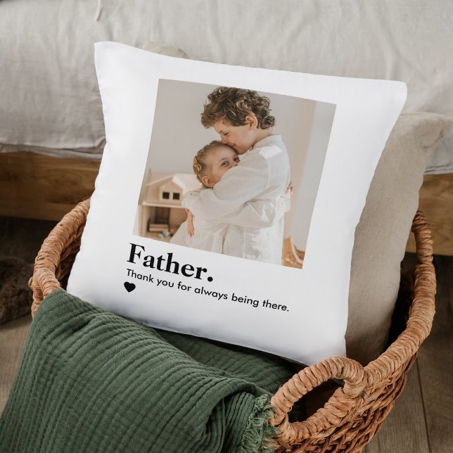 Custom Father Photo Pillow | Personalized Dad Gift (Creator Uploaded)