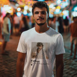 Custom Father Photo T-Shirt | Personalized Dad Gif<br><div class="desc">the heartfelt message:
"Father. Thank you for always being there."
Perfect for Father’s Day,  birthdays,  new dads,  or grandpas,  this minimalist design offers a clean and emotional tribute. Add your own image and keep the meaningful message or personalize it to match your story. A wearable memory he’ll treasure forever.</div>