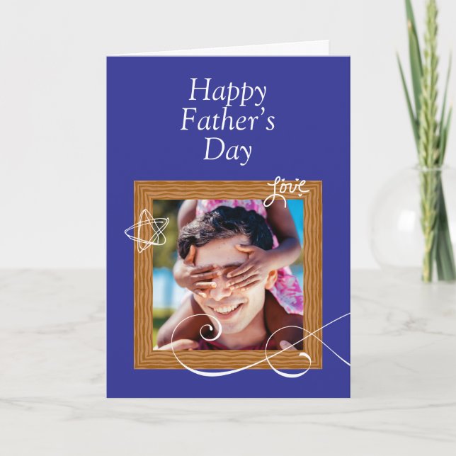Custom Father’s Day Card with Photo – Personalized (Front)