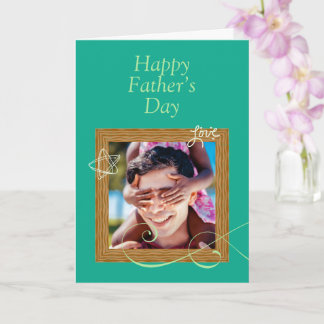 Custom Father’s Day Card with Photo – Personalized