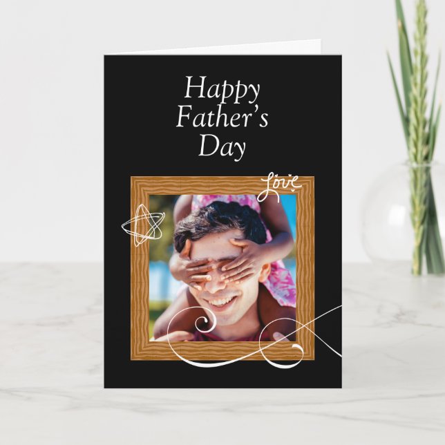 Custom Father’s Day Card with Photo – Personalized (Front)