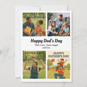 Custom Father’s Day Photo Collage card