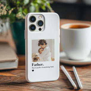 Custom Father’s Day Photo   Minimalist Dad Gift iPhone 16 Pro Case