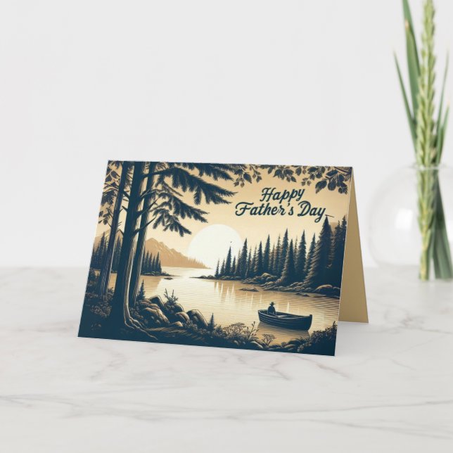 Custom Father's Day Card with Heartfelt Verse (Front)