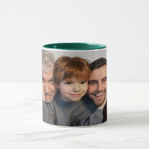 Custom Father's Day Gift Mug, Personalized Photo Mug