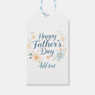 Custom Father's Day Gift Tag with Quote - Elegant 