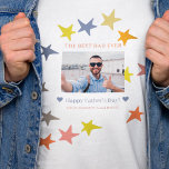 Custom Father's Day photo best dad ever  T-Shirt<br><div class="desc">Personalize this light t-shirt with your dad's custom photo and text and make it a keepsake Father's Day gift!            You can easily modify the text and replace the picture with your own.</div>