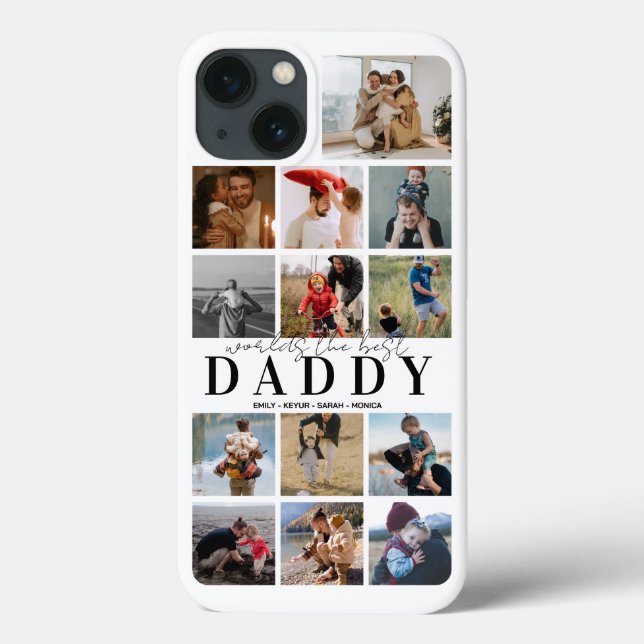 Custom Fathers Day Photo Collage Mate Case-Mate iPhone Case (Back)