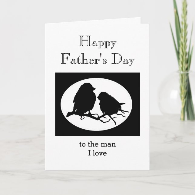 Custom Father's Day Sweetheart Man I love Card (Front)
