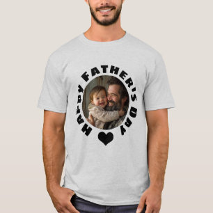 Custom Father's Day T-Shirt with Photo   Dad Gift 