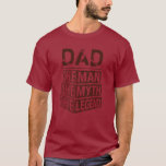 Custom Fathers Day The Man The Myth The Legend Red T-Shirt<br><div class="desc">Personalized your own name,  "the Man the Myth the Legend" typography design in brown on red t shirt,  great custom gift for men,  dad,  grandpa,  husband,  boyfriend on father's day,  birthday,  anniversary,  and any special day.</div>