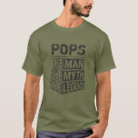 Custom Fathers Day The Man The Myth The Legend T-Shirt<br><div class="desc">Personalized your own name,  "the Man the Myth the Legend" typography design in dark grey on green t shirt,  great custom gift for men,  dad,  grandpa,  husband,  boyfriend on father's day,  birthday,  anniversary,  and any special day.</div>