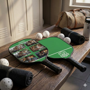 Custom Father's Day Wall Decor and logo  Collage Pickleball Paddle