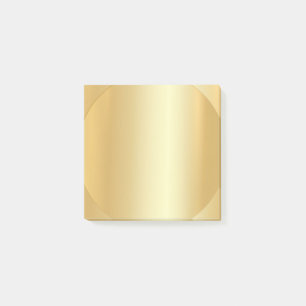 Custom Faux Gold Blank Elegant Modern Template Post-it Notes