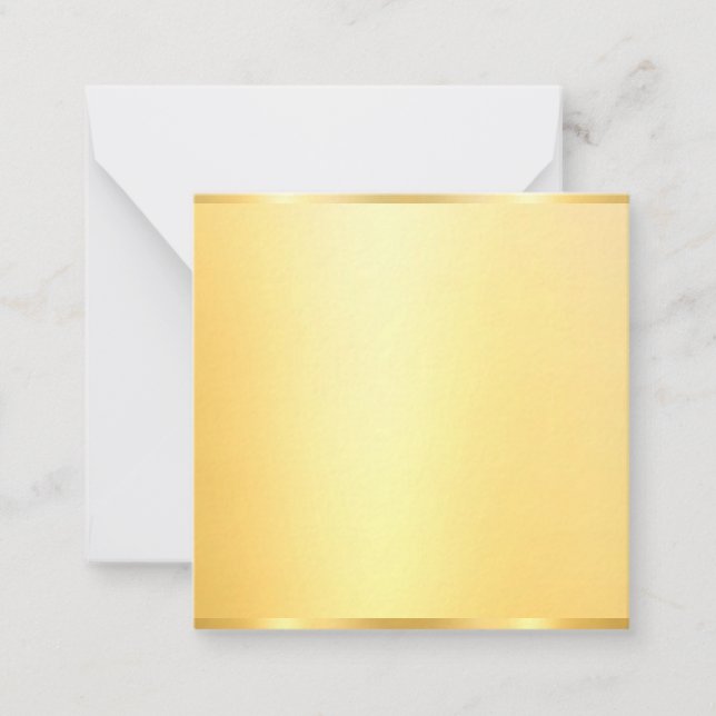 Custom Faux Gold Blank Template Modern Elegant (Front)