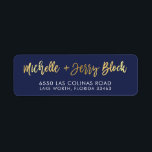 CUSTOM faux gold foil names navy   gold BLOCK<br><div class="desc">*** NOTE - THE SHINY GOLD FOIL EFFECT IS A PRINTED PICTURE *** - - - - - - - - - - - - - - - - - - - - - - - - - - - - - - - - - - - - - -...</div>