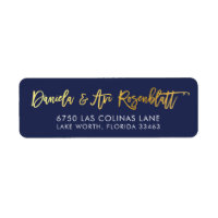CUSTOM faux gold foil names navy + gold ZACHARY