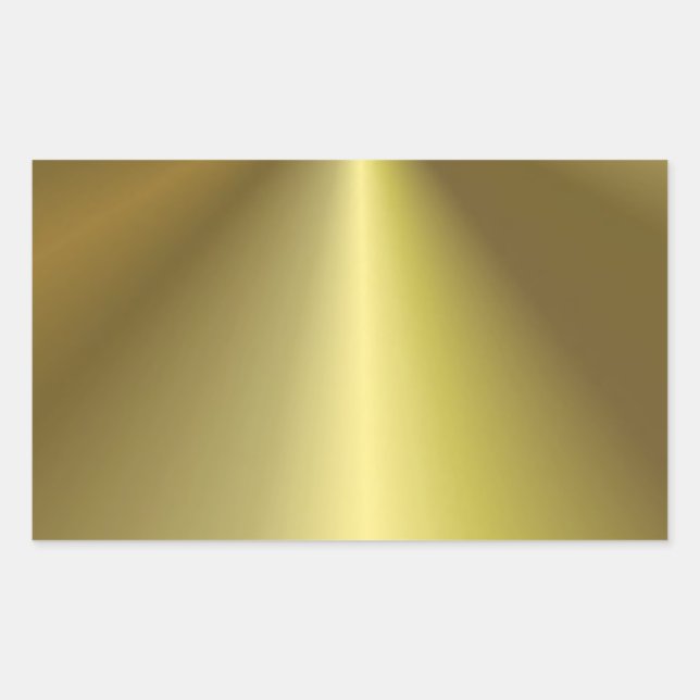 Custom Faux Gold Metallic Look Blank Template Sticker (Front)