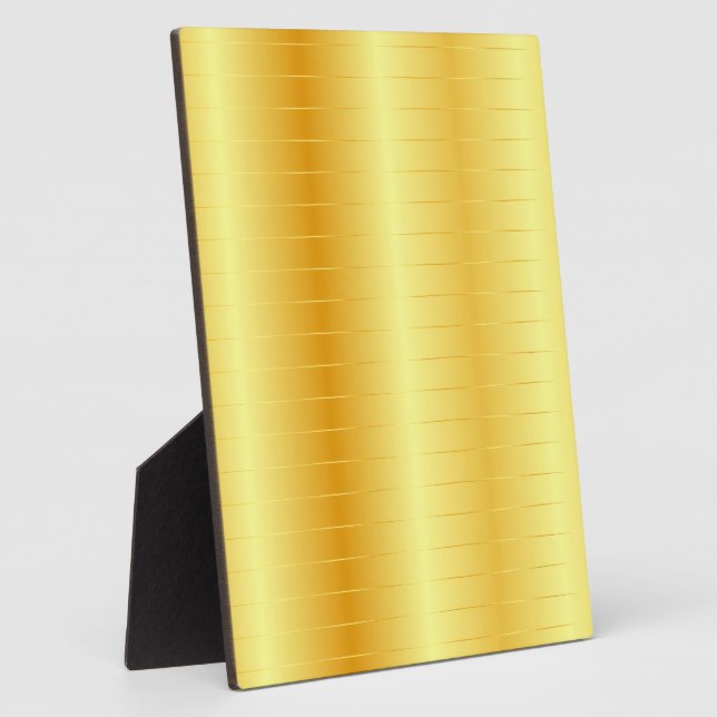 Custom Faux Gold Metallic Look Elegant Trendy Plaque (Side)