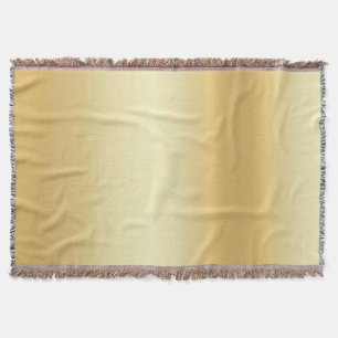 Custom Faux Gold Modern Blank Template Glamour Throw Blanket