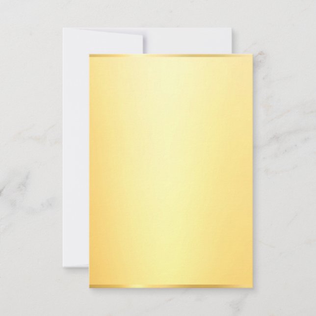Custom Faux Gold Modern Elegant Blank Template (Front)