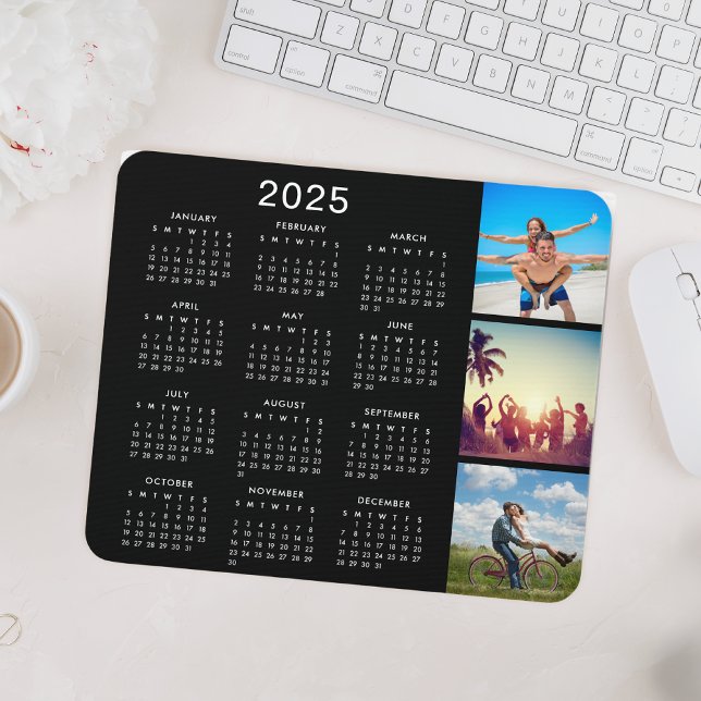 Custom Favorite Memory Photo Collage 2023 Calendar Mouse Pad (Creator Uploaded)