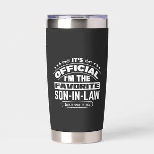 Custom Favourite Son In Law Official Funny Family Insulated Tumbler