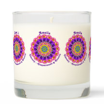 Custom February Birth Month Mandala Art Fragrant 