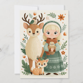 Custom festive and cute Christmas Greeting Card