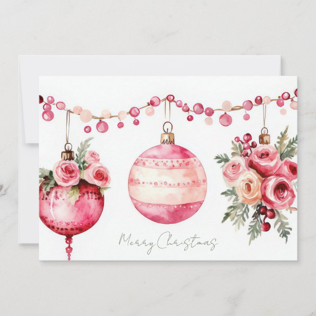 Custom festive Christmas Greeting Card (Front)