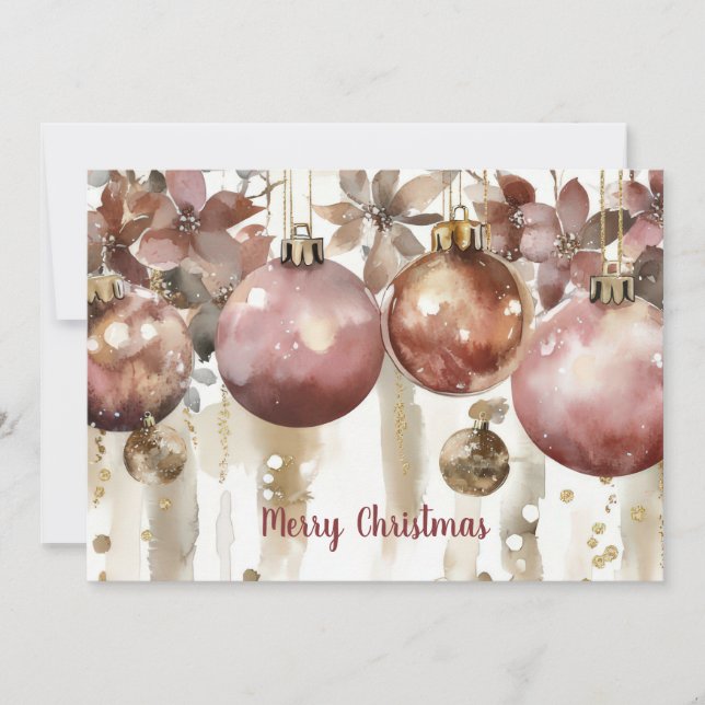 Custom festive Christmas Greeting Card (Front)