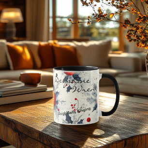 Custom Festive Christmas - Personalized Name Mug