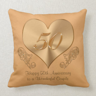 Custom Fiftieth Anniversary Gifts, Pillow