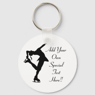 Custom Figure Skater Gifts Keychain