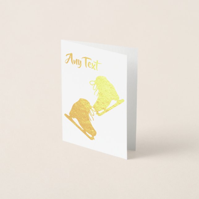 Custom Figure Skating Foil Card (Front)