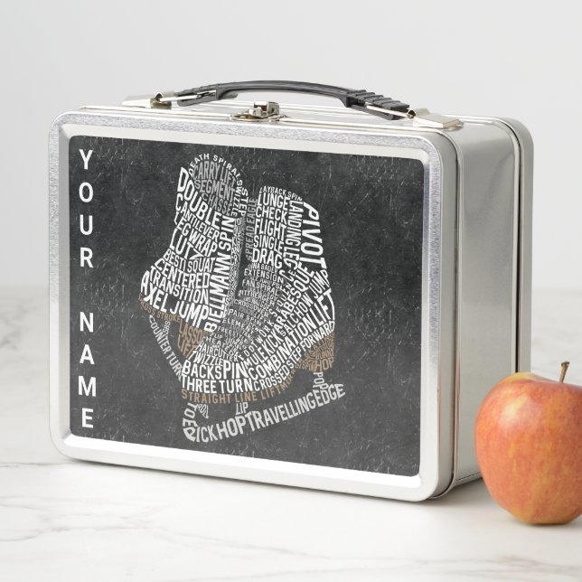 Custom Figure Skating Ice Skating Metal Lunch Box (In Situ)