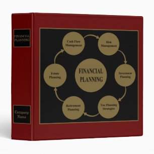 Custom Financial Planning 3 Ring Binder