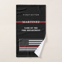 Custom Firefighter Thin Red Line Fire Department