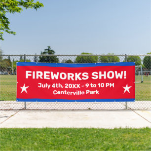 Custom Fireworks Show Banner