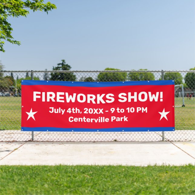 Custom Fireworks Show Banner (Insitu)