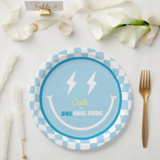Custom First Birthday One Cool Dude Plate