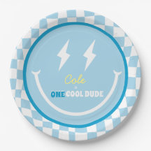 Custom First Birthday One Cool Dude Plate