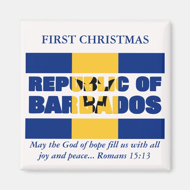 Custom First Christmas Republic Magnet de la Barba (Devant)